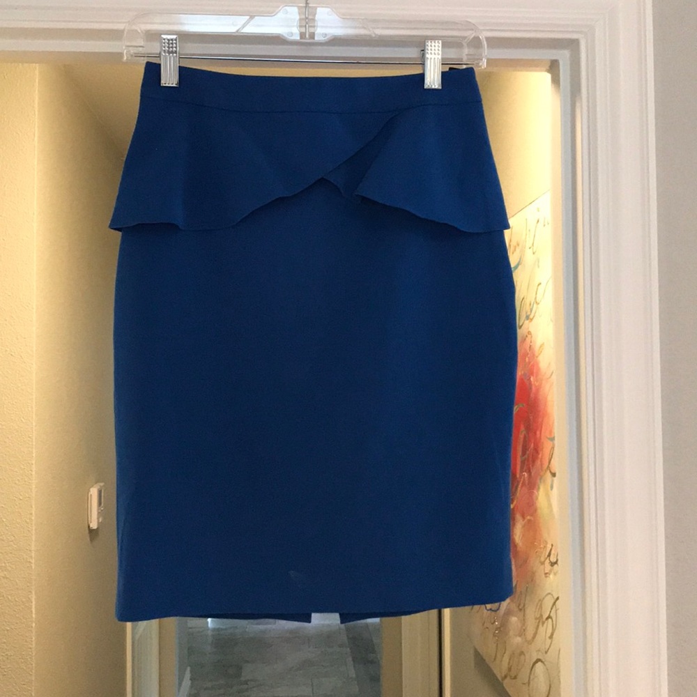Blue Peplum skirt